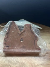 Michael Bonne Circle City Copper Cookie Cutter cabin in woods Xmas tree NIB