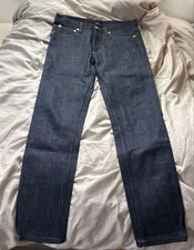 A.P.C. PETIT STANDARD Straight Jeans Dark Blue 28 Used Near Mint JAPAN