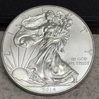 Silver U.S. Mint American Eagle 2014 Silver 0.999 1 oz Coin Uncirculated