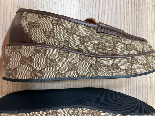 Gucci Horsebit Loafer mit Keilabsatz 794316 Größe 36 04Z - Bild 13 von 24