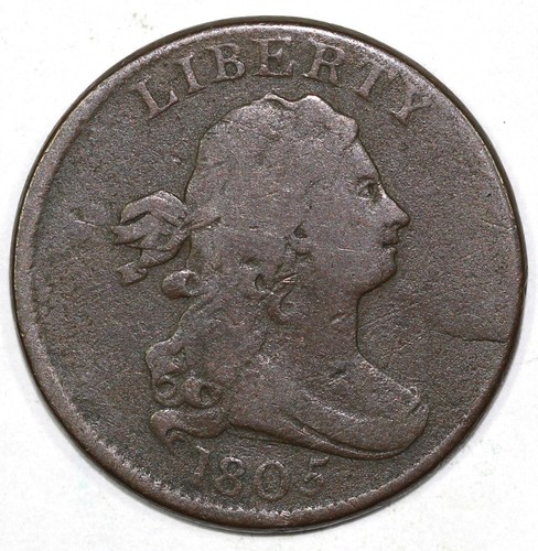 1805 1/2c C-4 Draped Bust Half Cent