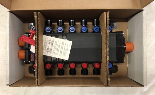 Viega ManaBloc 1/2 pulgada. Colector de distribución de polímero x 14 puertos (6 caliente/8 frío) - Imagen 3 de 5