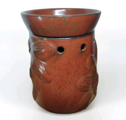 💡Calentador de Tarta de Cera Retirado Scentsy TAMAÑO COMPLETO Eléctrico Boho Girasol Ladrillo Rojo - Imagen 10 de 16
