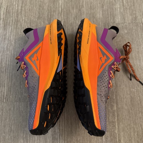 Nike React Pegasus Trail 4 Womens Size 9.5 Purple Orange Running Shoe DJ6159-500 - Picture 3 of 6