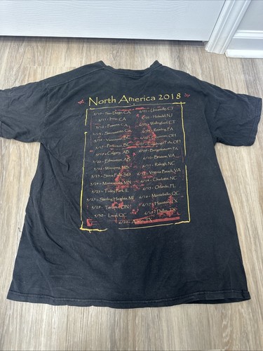 Lamb of God 2018 Band Tour T-shirt Mens Double-sided Black Xl - Picture 3 of 4