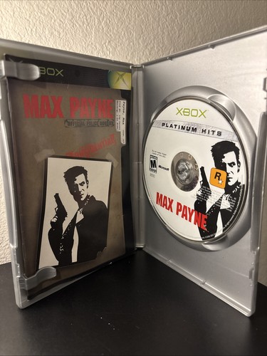 Max Payne Platinum Hits (Microsoft Xbox, 2001) CIB Complete - Picture 3 of 5