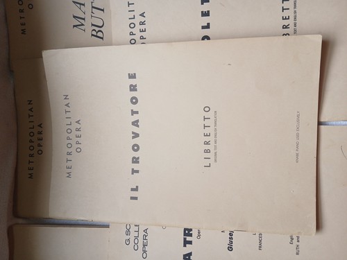 Metropolitan Opera House Librettos 6er Set New York Knabe Klavier 50er & 60er Jahre - Bild 2 von 14