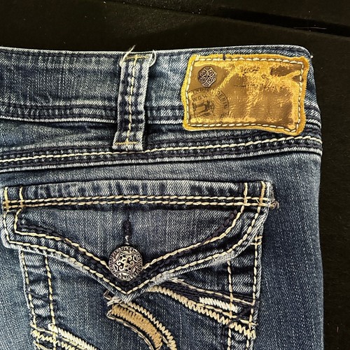 Silver Jeans Co. SUKI Surplus Bootcut Distressed Denim Jeans Womens Size 36x32 - Picture 11 of 11
