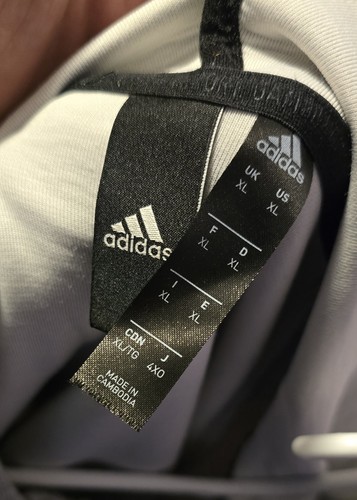 XL ADIDAS Hombre Imprescindible Cremallera Completa Sudadera Estadio Con Capucha Gris - Imagen 3 de 3