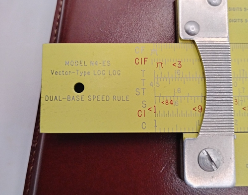 1959 Pickett Model N4-ES Slide Rule Vector Type Log Dual Base Speed Rule w/Case - Bild 2 von 8