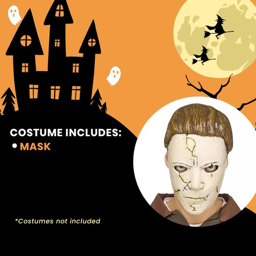 Halloween Michael Myers Adult Costume Memory-Flex Mask | One Size - Picture 4 of 4