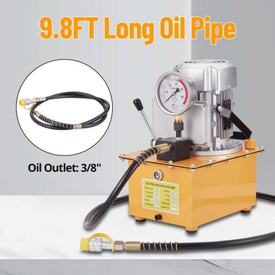 #ad Electric Driven Hydraulic Pump 10000Psi Manual Valve Power Unit 750W 110V 8LTank $309.88