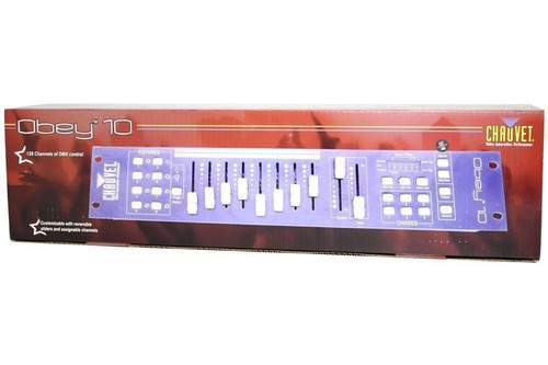 Chauvet Obey 10 LED Universal DMX-512 Lighting Controller + 10' + 25' Cables - Picture 8 of 11