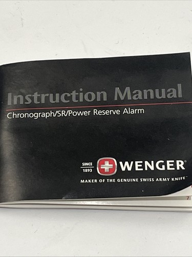 Ultra Rare Wenger Power Reserve Series Swiss Army Dual Time, Alarm Men Watch - Picture 14 of 17