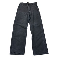 Carhartt WU1305 Denim Jeans Made In USA  Carpenter Black Mens W32 L31