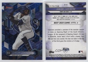 2023 Bowman's Best Top Prospects Blue Refractor /150 Junior Caminero #TP-18