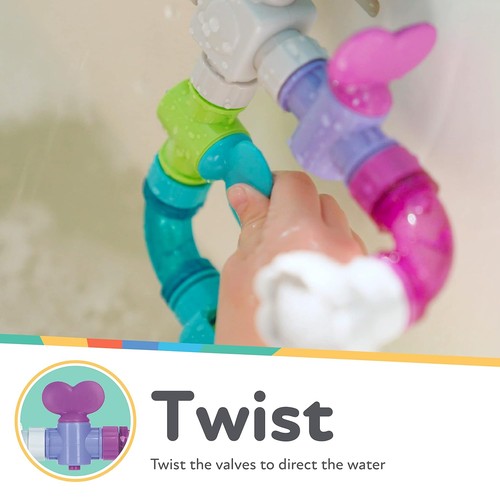 Nuby Wacky Waterworks Pipes Bath Toy - Baby Bathtub Toy with Interactive Feature - Picture 5 of 10