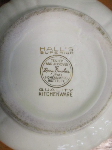 Hall's Superior Jewel Tea Autumn Leaf Nesting Mixing Bowls Vintage Set of 3 VGC - Picture 15 of 22