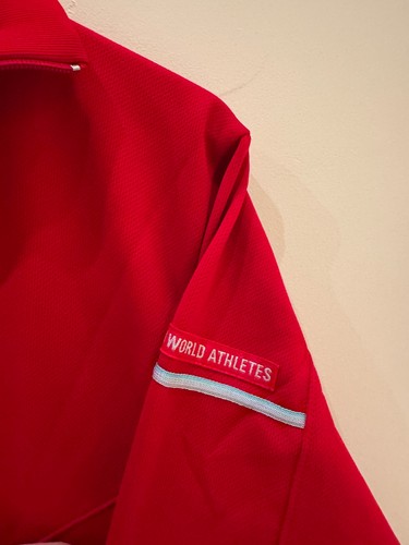 Vintage Asics Red Zip Track Jacket Made In Japan - Picture 5 of 10