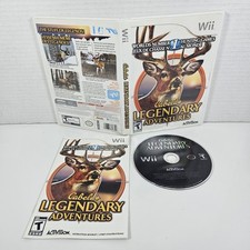 Cabela's Legendary Adventures (Nintendo Wii, 2008) Complete CIB TL