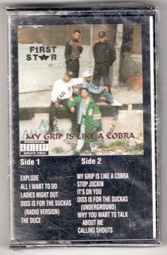 FIRST STAR My Grip Is Like A Cobra SEALED Gangsta Rap G-Funk Tape Chicago 1991