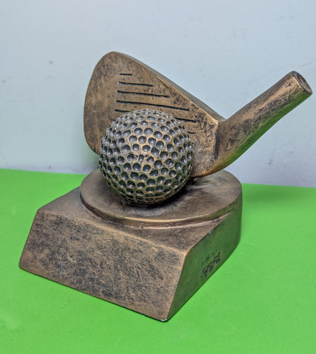 PDU Golf Resin Trophy Award Desk Paperweight Shelf Decor Ball/Club Rare Find - Picture 2 of 7