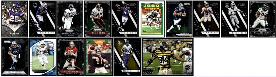 Lote mixto de 96 tarjetas deportivas de fútbol americano 1981-2021 Green Bay Packers Denver Broncos Foto 3 de 3