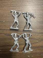 Lot of 4 Soft Metal Military Soldier Figures