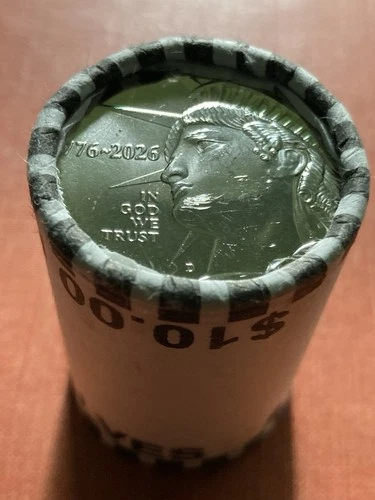 2026-D GEM BU Semiquincentennial Roll of Half Dollars-No Reserve & No Shipping