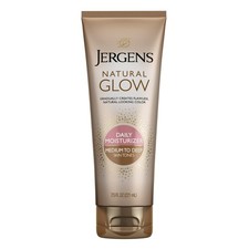 Jergens Glow Daily Moisturizer Med to Tan, 7.5 Ounce, Packaging May Vary