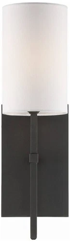 Crystorama Veronica 16 1/2" High Black Forged Wall Sconce - Picture 1 of 6
