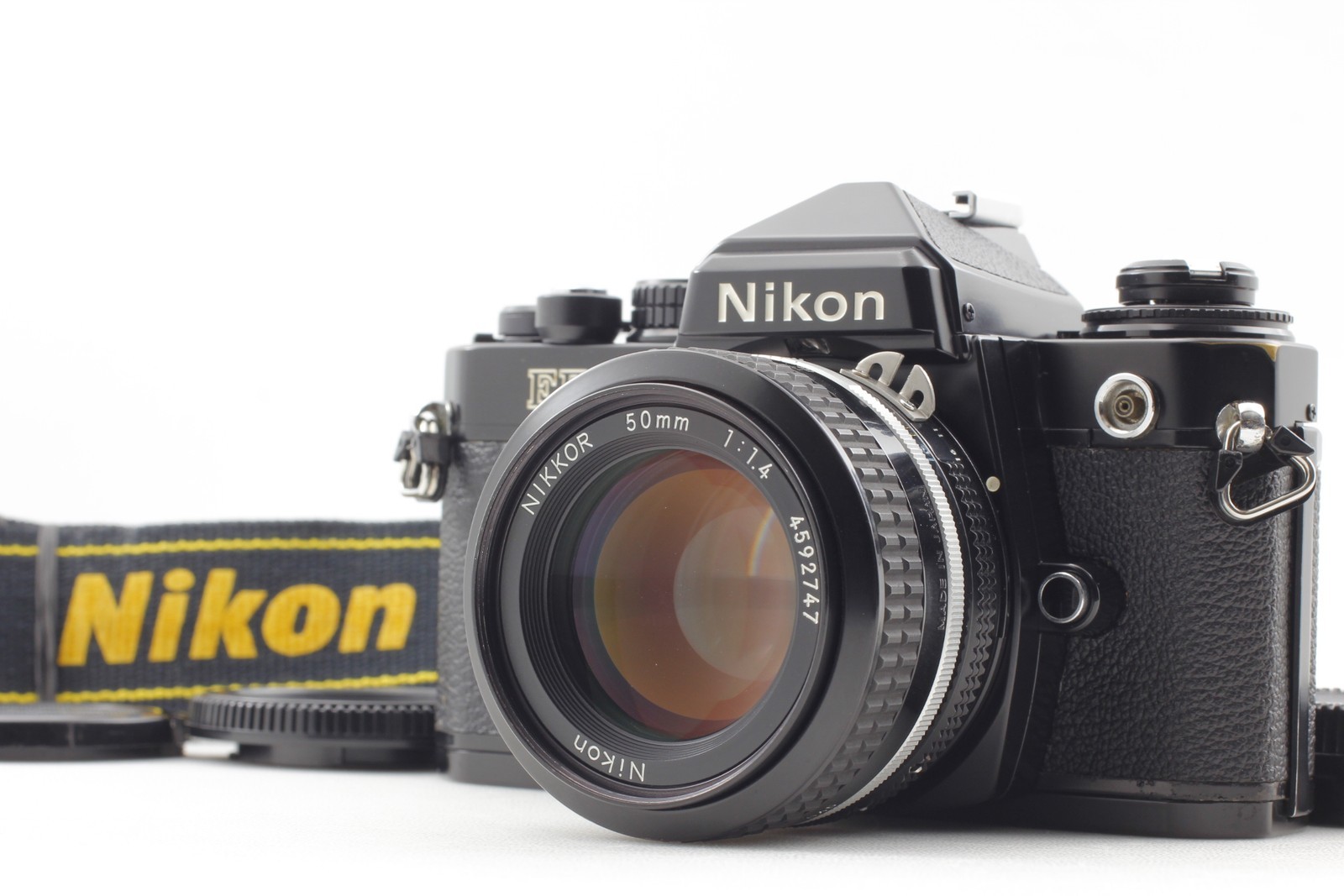 [ Near MINT ] Nikon FE2 Black 35mm SLR Film Camera Ai 50mm f1.4 lens From JAPAN