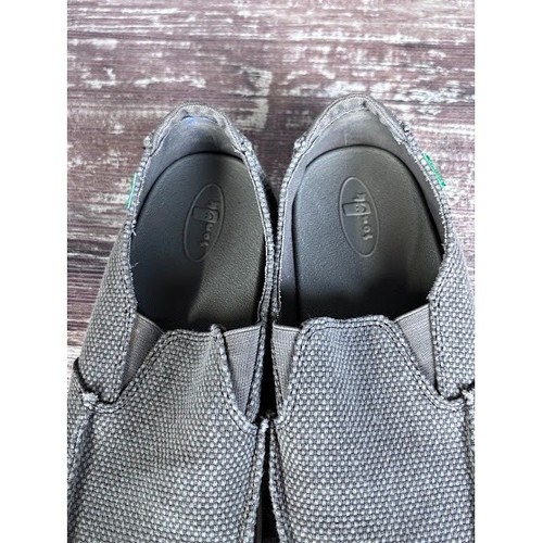 Sanuk Men's Slip On Loafers Gray Casual Shoes Size 8 - Picture 8 of 10
