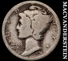 1917 Silver Mercury Dime - Scarce  Better Date  No Reserve  #G8147