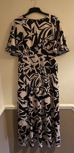 Twisted Wunder black & White star Print Maxi Dress - Picture 3 of 14