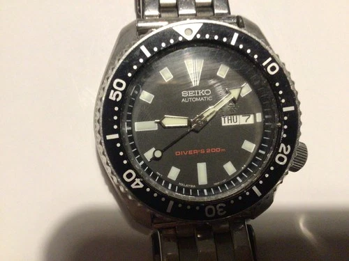 Seiko vintage automatic divers 200m watch working