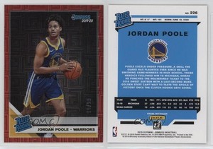 2019-20 Panini Donruss Rated Red Infinite /99 Jordan Poole #226 Rookie RC