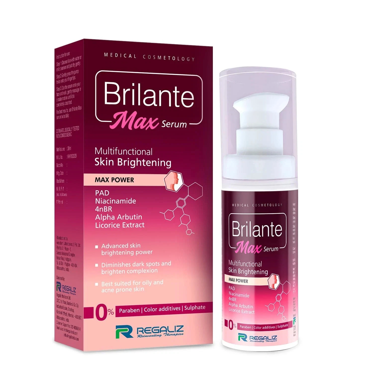 Regaliz Brilante Max Serum 30ml- FREE SHIPPING WORLDWIDE