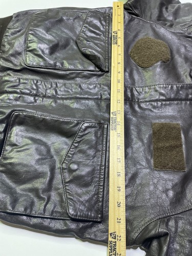 Vintage Cockpit Type A-2 Air Force Flight Bomber Leather Jacket Size 42R - Bild 9 von 11