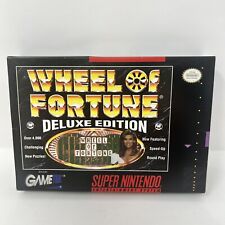 Wheel of Fortune: Deluxe Edition (Super Nintendo SNES, 1993) In Box - No Manual
