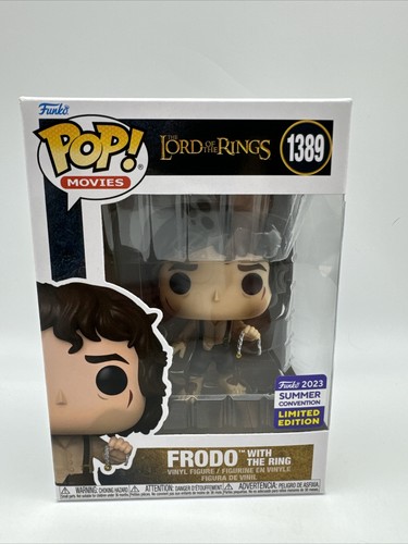 Funko Pop! 1389 The Lord of the Rings - Frodo with the Ring SDCC Shared Sticker - 第 2/9 張圖片