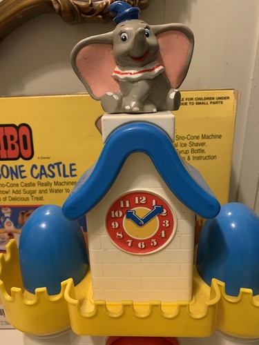 Rare Disney Sears Vintage Dumbo elephant Sno-cone Castle Snowcone Maker box toy - Picture 4 of 12