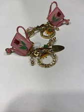 Lunch at the Ritz clip earrings