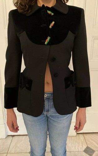 FABULOUS CHEAP & CHIC by MOSCHINO black Wool Velv… - image 1