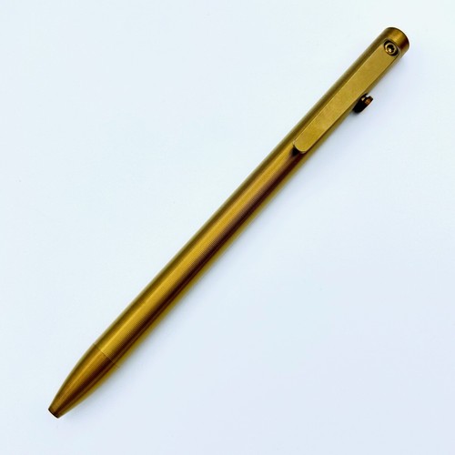 Tactile Turn - Titanium Slim Bolt Action Standard Size Pen Custom Bronze Color - Picture 2 of 4