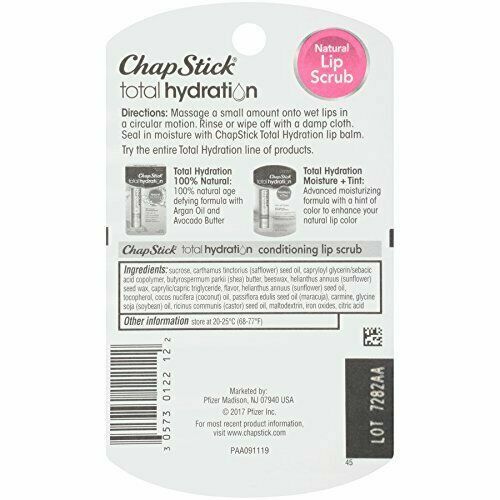 2er Pack ChapStick Total Hydration 0,27 Unzen Sugar Plum Lippenpeeling versiegelt - Bild 4 von 5