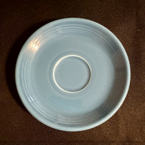 4 Pc Fiestaware Peacock Blue Coffee Tea Cup & Saucer Set Homer Laughlin Mint !! - Picture 11 of 15