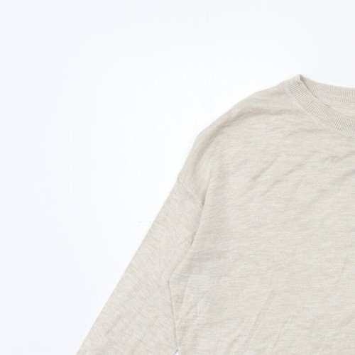 H&M Womens Beige Round Neck Viscose Blend Jumper Size XS - Picture 5 of 12