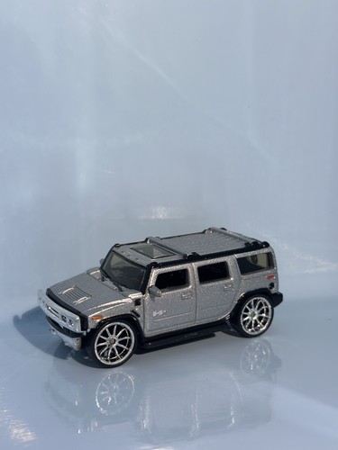 Hot Wheels West Coast Customs Whips Hummer H2 1/30,000 2004 Silver Loose MINT - Picture 1 of 5