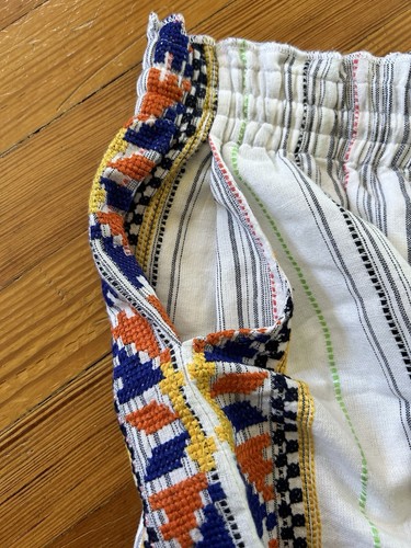 NWT Anthropologie Laia Caspian Shorts Medium White Cotton Drawstring Boho $128 - Picture 6 of 11
